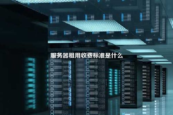 服务器租用收费标准是什么