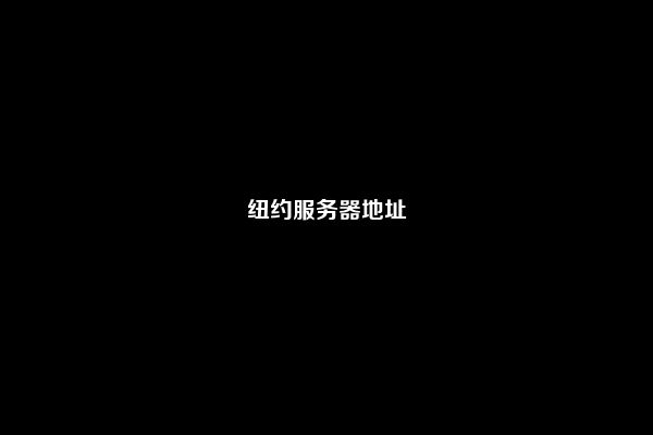 纽约服务器地址