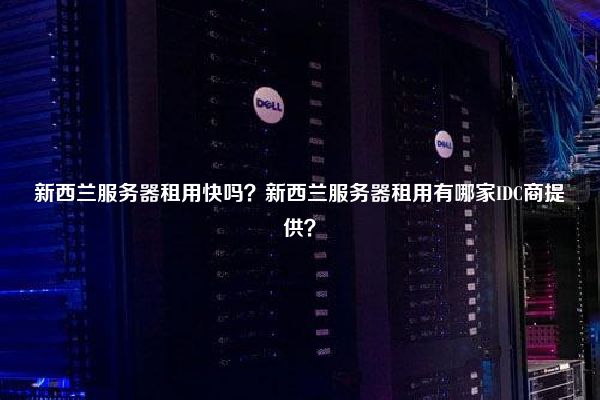 新西兰服务器租用快吗？新西兰服务器租用有哪家IDC商提供？