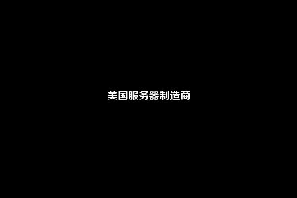 美国服务器制造商