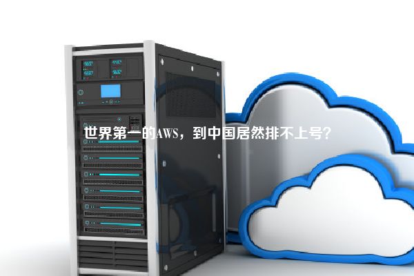 世界第一的AWS，到中国居然排不上号？